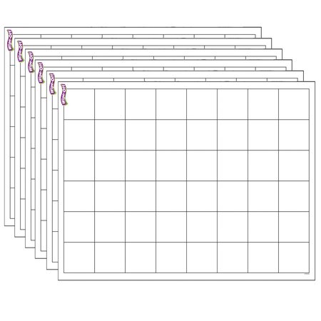 TREND ENTERPRISES Graphing Grid (Large Squares) Wipe-Off® Chart, 17in x 22in, PK6 T27306